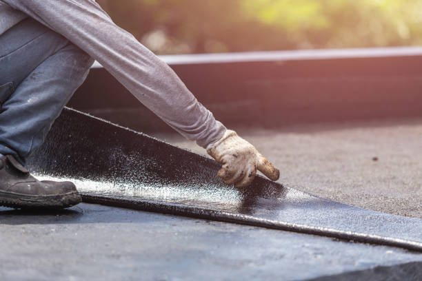 Professional Waterproofing technician working in Montello, WI